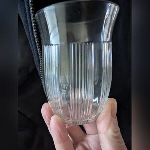 Hazel Atlas Classic 4" Clear  Glass Tumbler